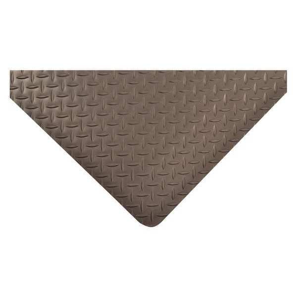 Notrax Antifatigue Mat, 8 ft. L x 4 ft. W, 9/16" Thickness, Vinyl, Diamond Plate, Black - 509S0048BL