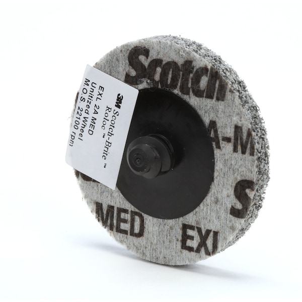 Scotch-Brite Roloc EXL Unitized Wheel, 3S Fine, TR, 3 in, SPR 022530A, 100PK - XL-UR