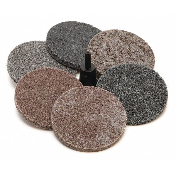 Scotch-Brite Unitized Wheel, 3 in Dia, 3 in W, 3 in Arbor Hole - 7000120843