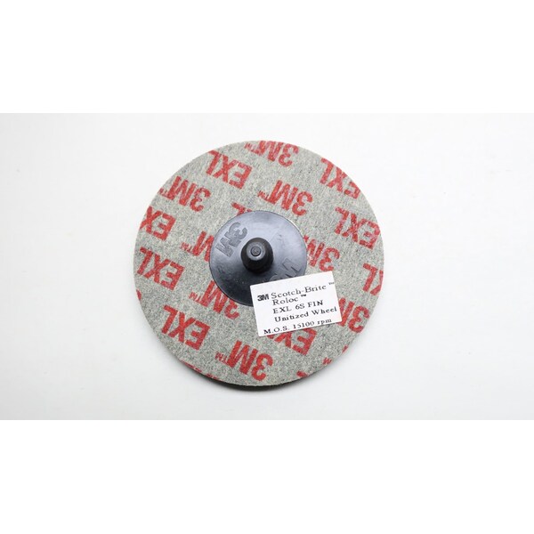 3M Scotch-Brite Roloc Unitized 3In 6S Fin 1/4In Grinding Wheel, 10PK - 048011-17189