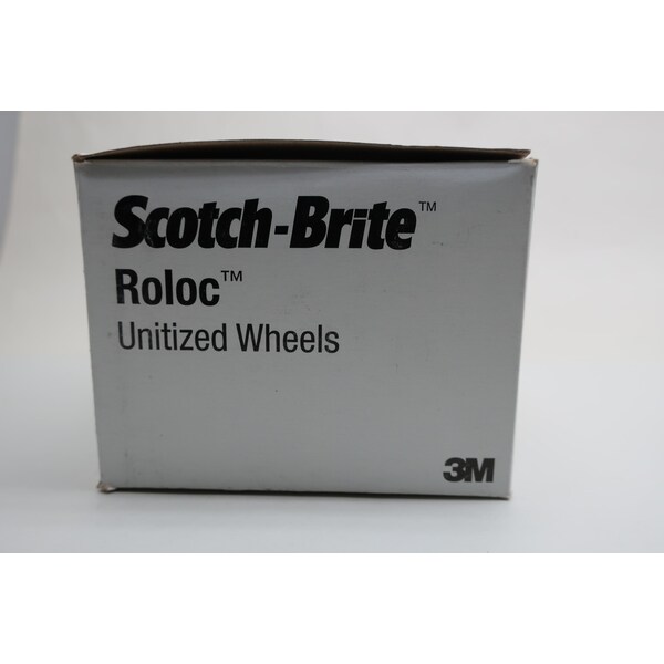 3M Scotch-Brite Roloc Unitized 3In 6S Fin 1/4In Grinding Wheel, 10PK - 048011-17189