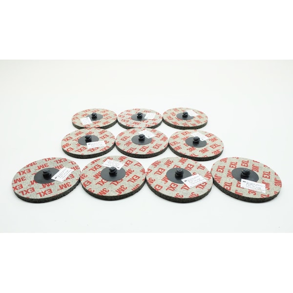 3M Scotch-Brite Roloc Unitized 3In 6S Fin 1/4In Grinding Wheel, 10PK - 048011-17189