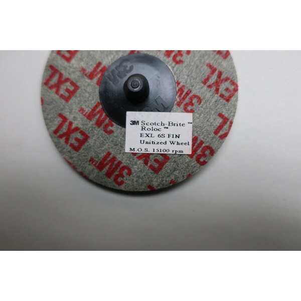 3M Scotch-Brite Roloc Unitized 3In 6S Fin 1/4In Grinding Wheel, 10PK - 048011-17189
