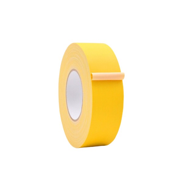 Wod Tape GTC12 Gaffer Tape Low Gloss Finish Film 2 in. X 60 ft. Yellow, 24PK - WOD GTC12-02000-24-60-YEL