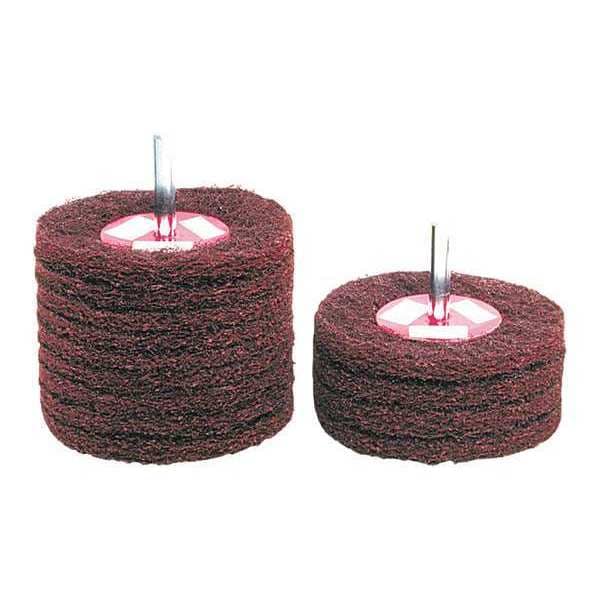 Superior Abrasives Satin Disc Wheel, A/O Fine, 3x1/2x1/4 - A019401
