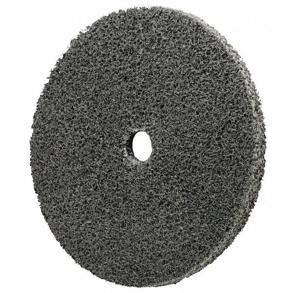 Scotch-Brite Unitized Wheel, 3 in Dia, 3/8 in W, 1/4 in Arbor Hole - 7010299299