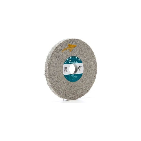 3M Scotch-Brite EXL Deburring Wheel 6 x 1/2 x 1 Aluminum Oxide 8A MED - 7000046060