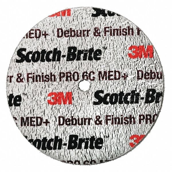 Scotch-Brite Unitized Wheel, 1 in Dia, 1 in W, 3 in Arbor Hole - 7100110913