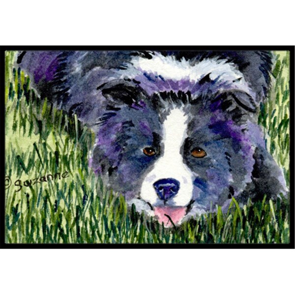 Carolines Treasures Border Collie Indoor Outdoor Mat - 18 x 27 in. - SS8836MAT