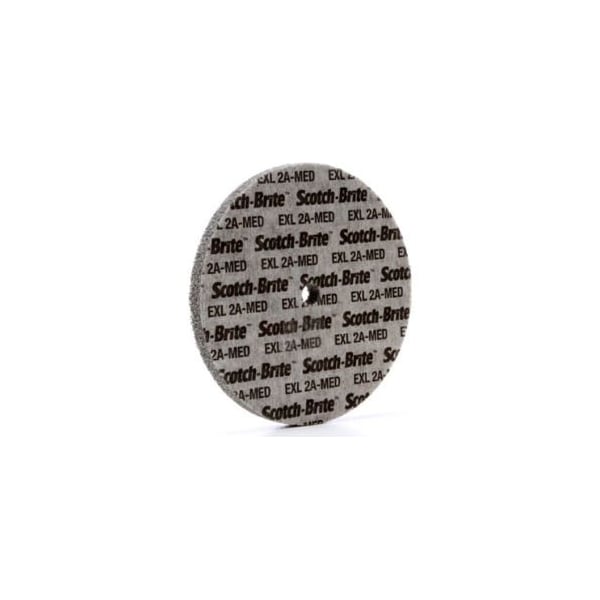 3M Scotch-Brite EXL Unitized Wheel 6 x 1/2 x 1/2 Aluminum Oxide 2A MED - 7000046028
