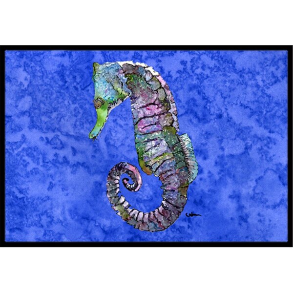 Carolines Treasures 18 x 27 in. Seahorse Indoor Or Outdoor Mat - 8639MAT