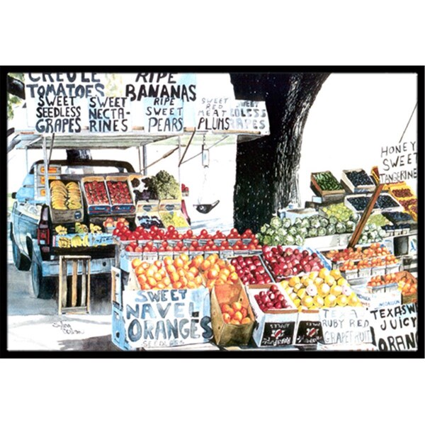 Carolines Treasures 36 x 24 in. Fruit Stand Indoor Or Outdoor Doormat - 8054-JMAT