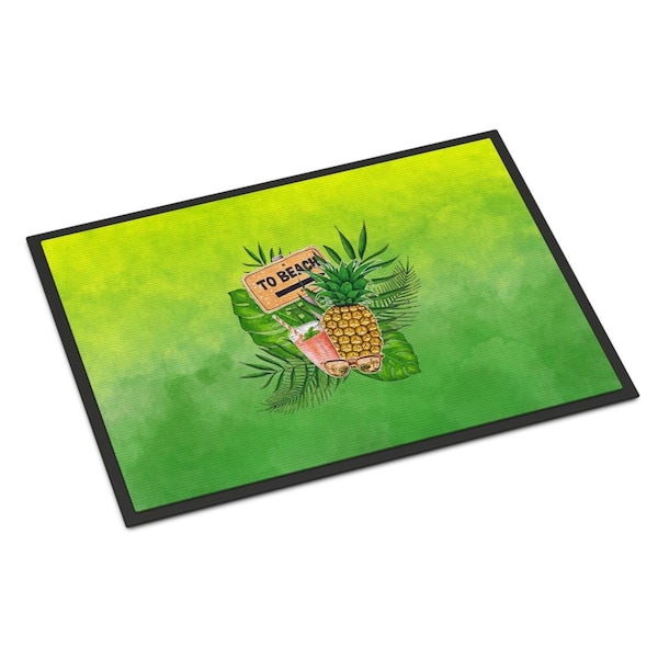 Carolines Treasures 24 x 36 in. To the Beach Summer Indoor or Outdoor Mat - BB7450JMAT