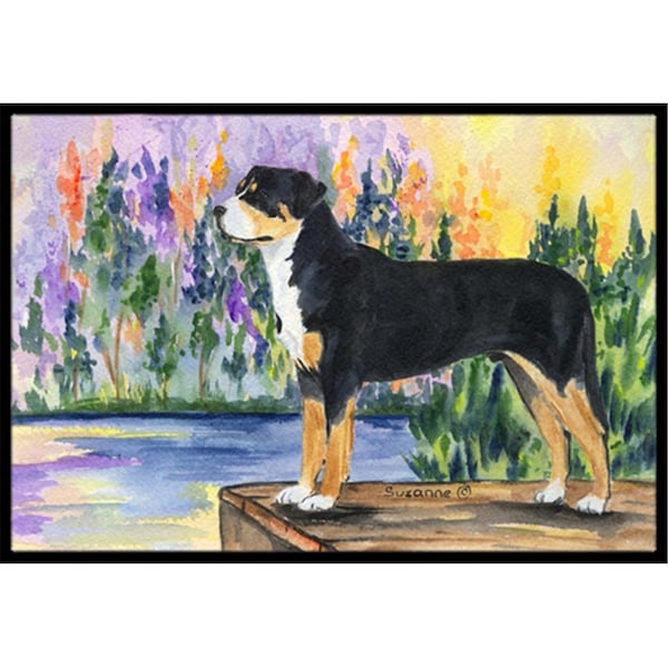 Carolines Treasures 18 x 27 in. Greater Swiss Mountain Dog Indoor Outdoor Doormat - CA78815