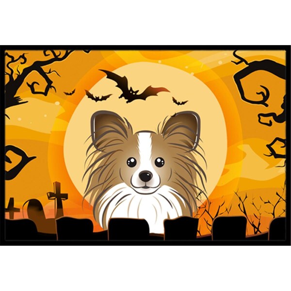 Jensendistributionservices Halloween Papillon Indoor & Outdoor Mat, 18 x 27 in. - MI2556798