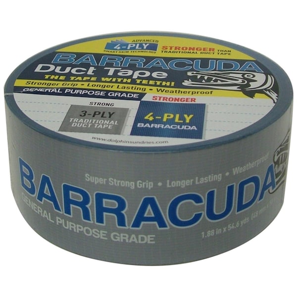 Blue Dolphin Sundries 1.9 in. x 54.6 yds General Purpose Duct Tape - Silver & Blue - 7193261