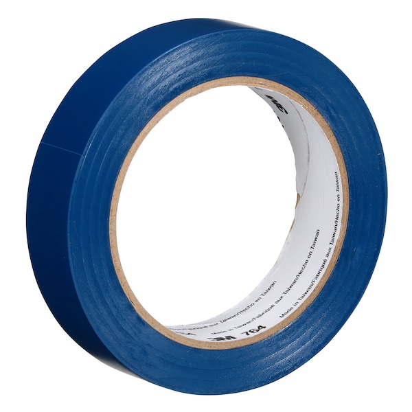 3M Vinyl Tape, 5.0 Mil, 1"x36 yds, Blue, PK36 - T965764L