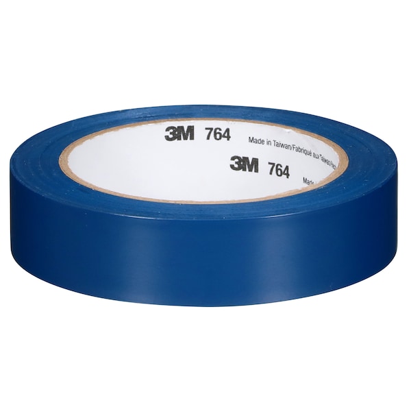 3M Vinyl Tape, 5.0 Mil, 1"x36 yds, Blue, PK36 - T965764L