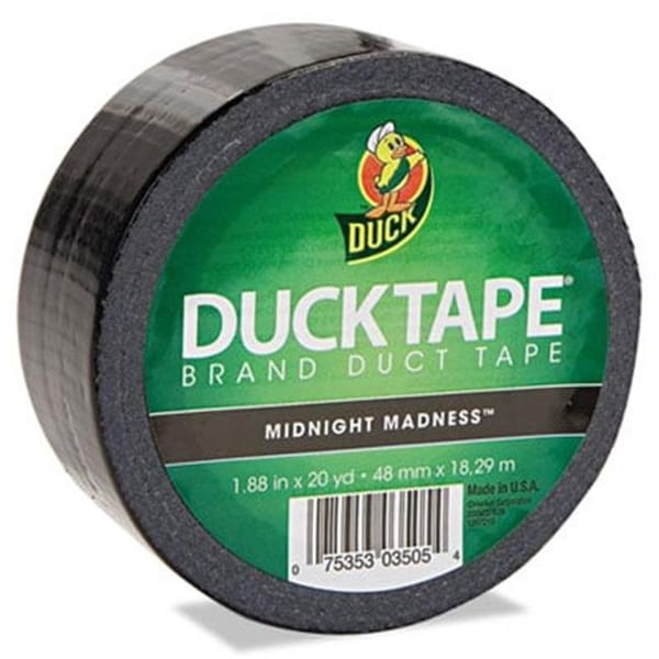 Henkel Henkel 1265013 Colored Duct Tape; 1.88 in. x 20 yds; 3 in. Core; Black - 4604765