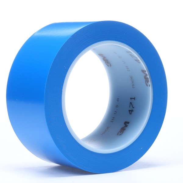 3M Vinyl Tape, 5.2 Mil, 2"x36 yds., Blue, PK24 - T967471BL