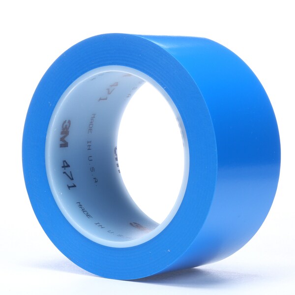 3M Vinyl Tape, 5.2 Mil, 2"x36 yds., Blue, PK24 - T967471BL