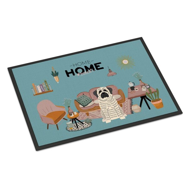 Carolines Treasures 24 x 36 in. White Mastiff Brindle Sweet Home Indoor or Outdoor Mat - CK7861JMAT