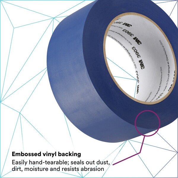 3M Duct Tape, 6.3 Mil, 2"x50 yds., Blue, PK24 - T9873903J