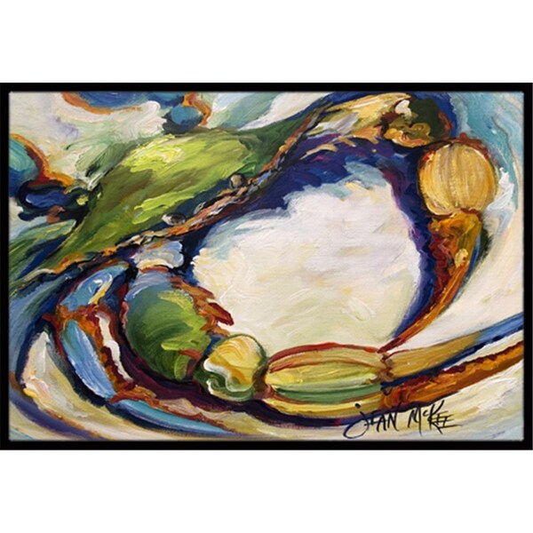 Carolines Treasures Blue Crab Indoor and Outdoor Mat- 24 x 36 in. - JMK1091JMAT