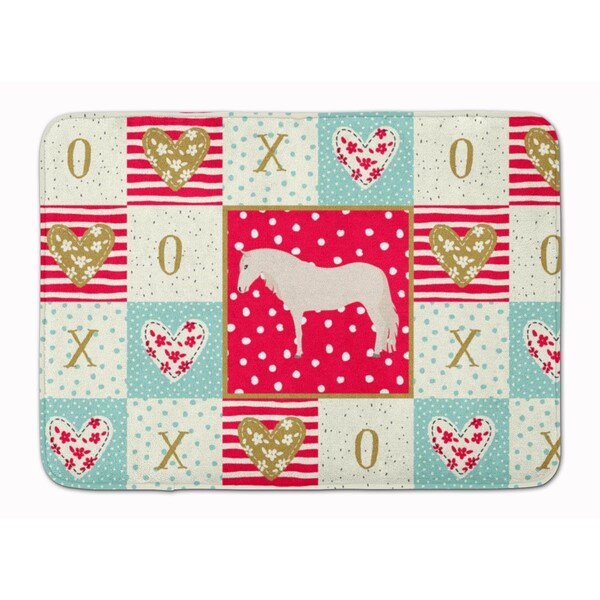 Carolines Treasures 19 x 27 in. Paso Fino Horse Love Machine Washable Memory Foam Mat - CK5332RUG