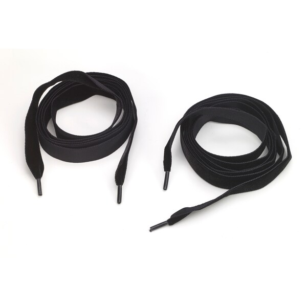 Pearl Velvet 5/8 In Tipped Laces, 48 In Lengths, Black (2Pk) - M8900-9999-48V