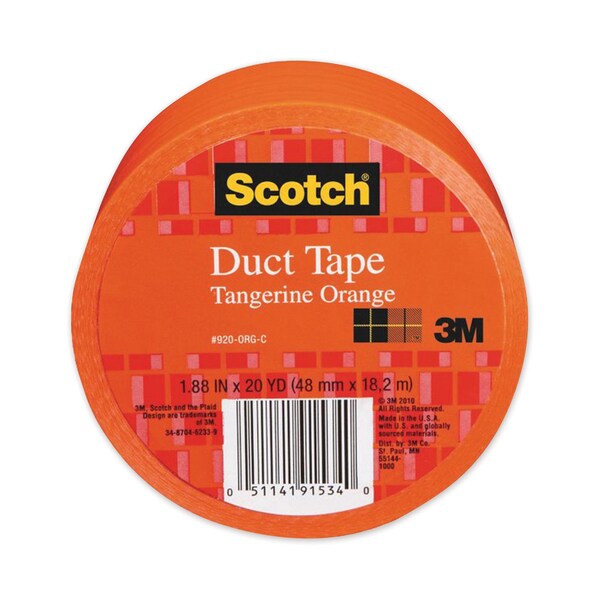 Scotch Duct Tape, 1.88in x 20 yds, Tangerine Orange - 920-ORG-C