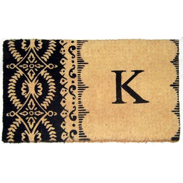 Geo Crafts 24 x 39 in. Imperial Monogrammed Doormat - GE132123