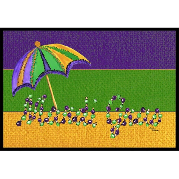 Micasa 24 x 36 in. Mardi Gras Doormat - MI240062