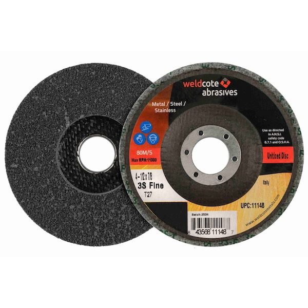 A-Prime UNITIZED Right Angle Grinder Wheels, 5in x 5/8-11, 6/A/MED, 10PK - 11156