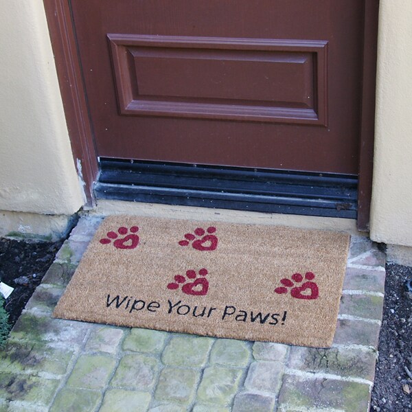 Rubber-Cal Wipe Your Paws! Animal Doormats, 18 x 30-Inch - 10-106-037