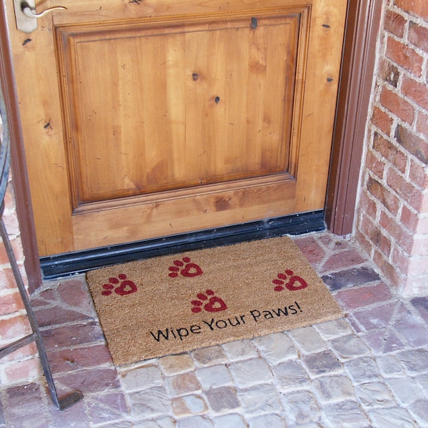 Rubber-Cal Wipe Your Paws! Animal Doormats, 18 x 30-Inch - 10-106-037