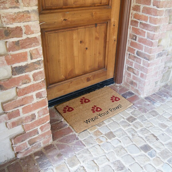 Rubber-Cal Wipe Your Paws! Animal Doormats, 18 x 30-Inch - 10-106-037