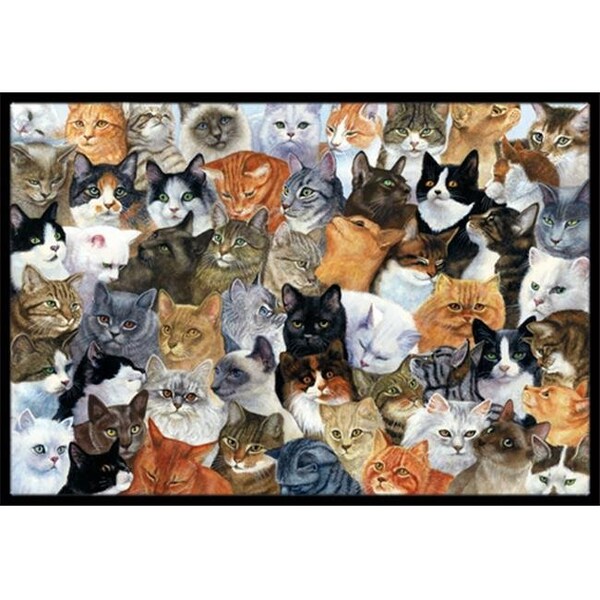 Carolines Treasures Carolines Treasures BDBA0414MAT Cats Galore Indoor or Outdoor Mat; 18 x 27 - BDBA0414MAT