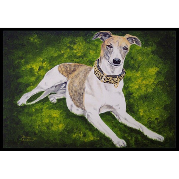 Jensendistributionservices Isabella Greyhound Indoor or Outdoor Mat, 18 x 27 - MI2556938
