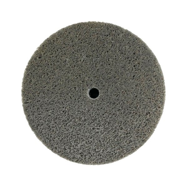 Weiler 3" x 1/4" Non-Woven Unitized Wheel, Series 6, AO -Fine, 1/4" - 54492