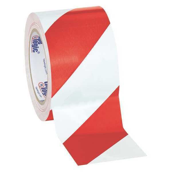 Partners Brand Tape Logic Striped Vinyl Tape, 7.0 Mil, 3" x 36 yds., Red/White, 16/Case - T9336RW