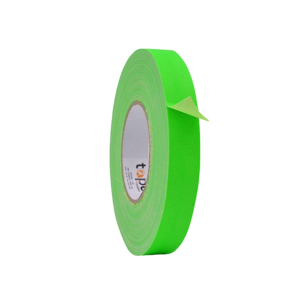 Wod Tape GTC12F Gaffer Tape Fluorescent Green 1.5 in. X 60 ft., 32PK - WOD GTC12F-01500-32-60-FGR