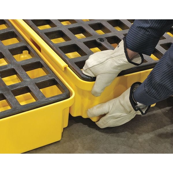 Eagle Mfg Drum Spill Containment Pallet, for (2) Drums, 30 Gallon Spill Capacity, 5000 lb Load Capacity - 1632