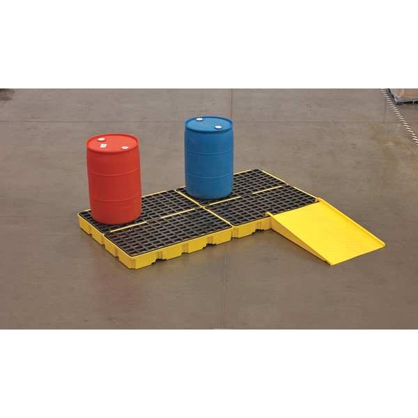 Eagle Mfg Drum Spill Containment Pallet, for (2) Drums, 30 Gallon Spill Capacity, 5000 lb Load Capacity - 1632