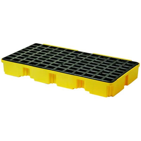 Eagle Mfg Drum Spill Containment Pallet, for (2) Drums, 30 Gallon Spill Capacity, 5000 lb Load Capacity - 1632