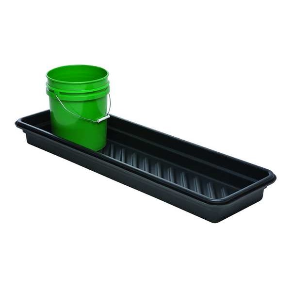 Ultratech Spill Tray, 18 Gallon Spill Capacity, Polyethylene, 36 in L x 24 in W, 4 3/4 Height, Black - 1034