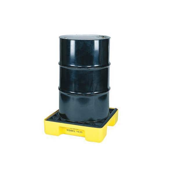 Eagle Mfg Drum Spill Containment Platform, For (1) Drum, 15 Gallon Spill Capacity, 2000 lb Load Capacity - 1633