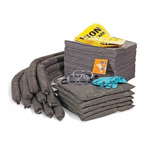 Spilltech Spill Kit Refill, 52 gal Volume Absorbed per Kit, 55 gal Capacity, Box, Clear, 144 - RSPKU-55