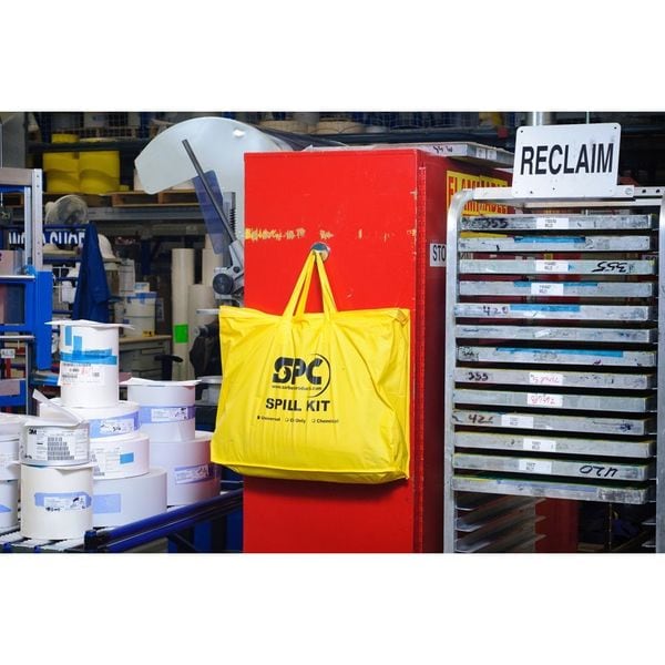 Brady Spill Kit, 5 gal Volume Absorbed per Kit, Bag, Yellow - SKA-PP-TAA