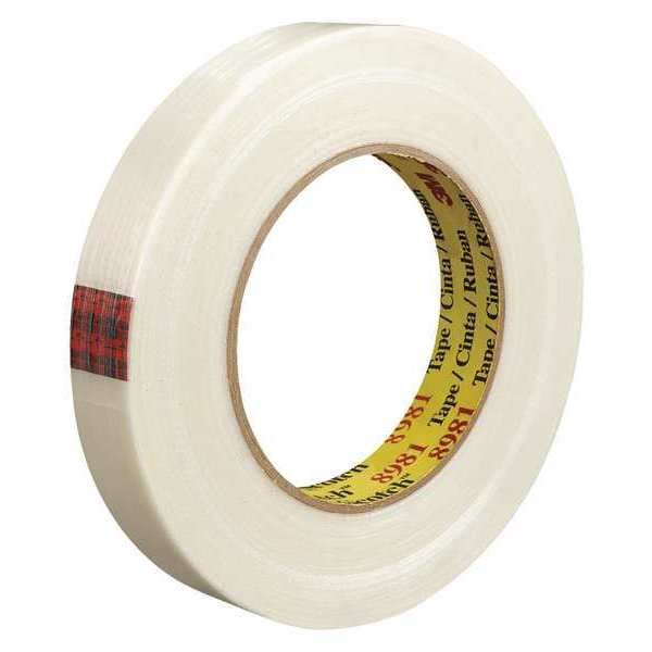 Scotch 3M 8981 Strapping Tape, 6.6 Mil, 3/4" x 60 yds., Clear, 48/Case - T9148981